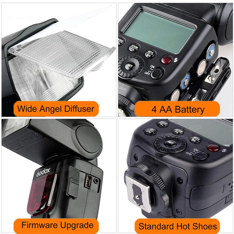 Flash Godox TT600 Speedlite 2.4G Wireless para Canon e Nikon